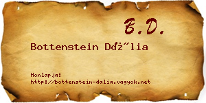 Bottenstein Dália névjegykártya